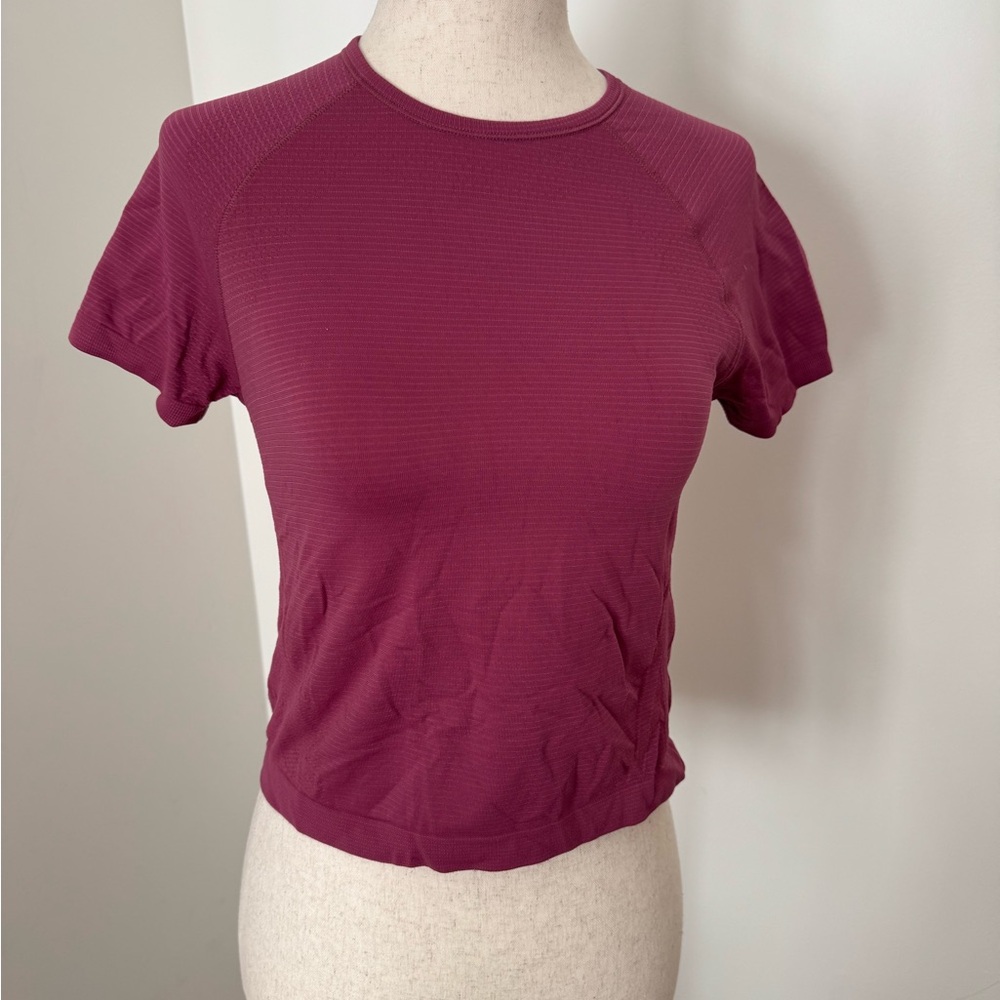 Athleta Girls Performance Tee | Berry Short Sleeve Active Top
